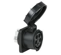 PCE CEE 63A 400V 5p Presa Femmina Nero, IP67