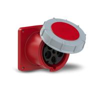 PCE Presa CEE dritta (120 x 120), Power Twist, 5p 125A, rosso, IP67