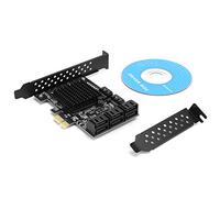 PCE8SAT-M01 Scheda da PCI-E a SATA 3.0, Scheda di Espansione del Controller, Scheda di Espansione 'interfaccia SATA3.0 a 8 Porte, Interfaccia PCI-E 1X 2X 4X 8X 16X, Compatibile con SATA6G, 3G, Dis