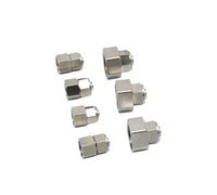 PCF Connettore pneumatico Vite rapida Filettatura interna Tappi for tubi del gas in ottone Diritti 1 pezzo(Allcopper10-03)