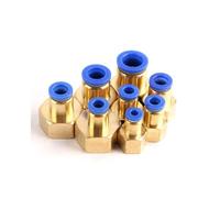 PCF Pneumatic Fittings Quick Air Connector Thread 1/8 1/4 3/8 1/2 BSPT Air Couplings 4mm 6mm 8mm 10mm 12mm Push In Hose Tube,PCF8,01,50 pcs