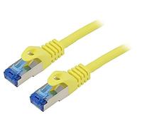 PCF6A-10CC-1000-Y Cavo patch S/FTP 6a linea CCA LSZH giallo 10 m 26AWG fili: ...