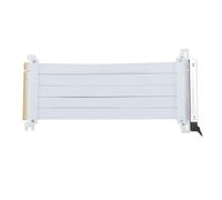 PCI 5.0 x16 Riser Cable with Unique, 128 Gbps High-Speed GPU Extension for RTX 4090 (TI/XT), White Flexible Airflow-Optimized Design