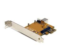 StarTech Scheda adattatore PEX2MPEX – PCI Express a Mini PCIe – Arancione, Argento