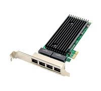 PCI-E 4 Porte RJ45 Server 1X PCIe X1 82576 Chip 10/100/1000Mbps Lan Quad P9521
