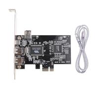 PCI-e IEEE 1394A 3 Porte Adattatore Scheda Firewire Cavo 4 Pin Per PC Desktop 1 Set