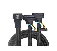 PCI-E Slimline LP Low Profile SFF-8654 8I 74P to 2X SFF-8639 U.2 U2 with 15P Power NVME for SSD Cable