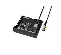 PCI-e un USB 3.0 Scheda di Espansione USB Pannello Frontale PC Adattatore USB PCIE Staffa Pannello Frontale Floppy da 3,5 Pollici Riser PCI-e X1