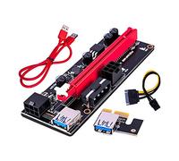 PCI-E VER 009S 1x a 16x Prolunga Grafica Adattatore USB 3.0 Cavo USB Rosso