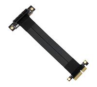 PCI-E X4 90 Gradi Prolunga Cavo PCI Express Flessibile 24cm Nero