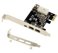 PCI EXPRESS PCIE Controllore FIREWIRE 400 IEEE1394a - CHIPSET VIA + CAVO ILINK