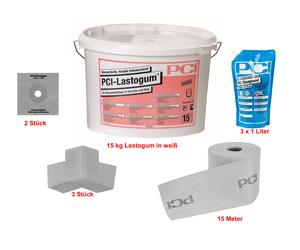 PCI Lastogum-Dichtset 15 KG Bianco Impermeabile Flessibile Il Tenuta