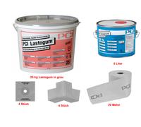 PCI Lastogum-Dichtset 25 KG Grigio Impermeabile Flessibile Il Tenuta