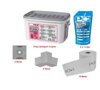 PCI Lastogum-Dichtset 8 KG Grigio Impermeabile Flessibile Il Tenuta