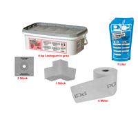PCI Set Completo di Sigillatura 4 KG Grigio Impermeabile Flessibile Il Tenuta