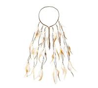 PciDinFo Fascia per Capelli in Piume Boho, Copricapo Gitano, Costumi Da Festa, Copricapi per Natale