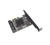PCIE 1X A 6 Porte 3.0 Controller PCI e Scheda di Espansione Moltiplicatore PCI Express Scheda Aggiuntiva Riser da 6 Gbps