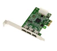 KALEA-INFORMATIQUE Scheda PCIe x1 con 3 porte Firewire 400 Ieee1394a a 6 pin. Chipset TI XIO2213B