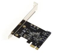 KALEA-INFORMATIQUE Scheda controller PCI Express da PCIe tipo 3.0 a SATA a 2 porte con chipset JMB582 ad alto e basso profilo