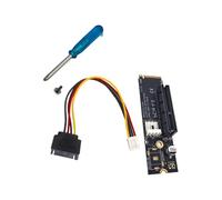 PCIE 4X Power Card PCIe Adattatore di espansione per l'elaborazione dei dati di accessori per il trasferimento dei dati