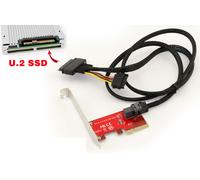 PCIe 4X SSD U.2 NVMe U2 68Pin SFF-8639 - Con Cavi - Profilo Alto Basso