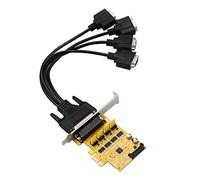 Pcie A 2/4 Porte RS232 DB-9 DB9 Controller PCIE Controller Scheda Adattatore Scheda di Alimentazione AX99100 Chip
