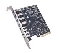 PCIe a 4 USB 3.2 e 4 Tipo C Port Scheda di espansione ASM3142+VL822 Controllo 20Gbps Non Bisogno Driver Per Computer Desktop PCIExpress Adattatore USB