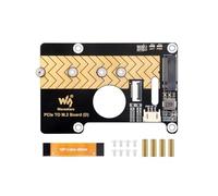 PCIe a M.2 Adattatore Scheda per Raspberry Pi 5, Compatibile con NVMe Protocollo M.2 SSD 2280/2260/2242/2230, Supporto PCI-E×1 Gen2/3 Modalità, Velocità di Trasferimento Dati 8Gbps