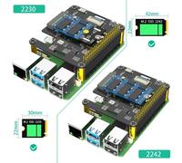 Pcie A Ngff M.2 Chiave M Nvme 2260 2280 Ssds Adattatore Scheda Con Cooling Fan