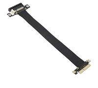 PCIE Cavo di Prolunga PCI-Express 3.0 4X Maschio a Femmina Riser Cable Extender Adapter Jumper per Scheda Grafica (23 cm, 180°)