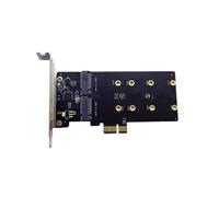 PCIE Solid States Drives 2 Port Con Staffa PCIE A 2 Porte Stati Solidi Drive Scheda di Trasferimento Per 2230 2242 2260 2280 PCIe Slot Richiesto