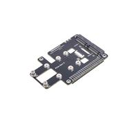 PCIe to Dual M.2 NVMe SSD HAT+ Expansion Board for Raspberry Pi 5, 2 × M.2 2230/2242/2260/2280 Slot, PCIe Gen2 x1 NVMe Boot Adapter