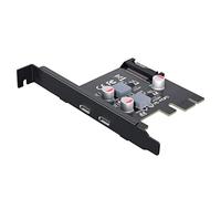 PCIe to Type C Adapter Card 2 porte PCI per Express PD 20W Scheda di espansione di carica interna USB Hub PCI E Add On Card R