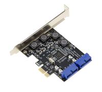 PCIE USB 3.0 USB3 - 2 Porte Interne 19 Punti Chipset NEC - Profilo Alto + Basso