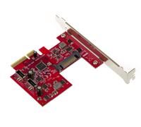 PCIE USB 3.1 - 10 GB - 2 Porte Su Piastra Posteriore - TYPE C - Chipset ASM1142