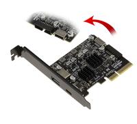 PCIE USB 3.1 USB 3.2 GEN2 10G 2 Porte A E C Esterne + 2 Porte 19 Punti E