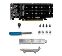 PCIE X16 un M.2 M-Key NVMEx4 SSD 2U Server Riser Card Sided 4-Disk NVME RA5402