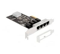 Delock PCI Express x4 Karte 4 x RJ45 Gigabit LAN RTL8111 Nic 88618