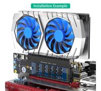 PCIe4.0 Scheda D'Espansione Convertitore X16 Taglio A Multiplo Nvme Porta Easy