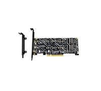 PCIEX8 PCIE5.0 Dual NVMe M.2 M-Key Array Expansion Card PCIe Splitter Card for 2230/2242/2260/2280/22110 SSD