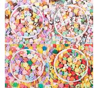 pclapora 100 Pezzi Ciondoli In Resina Kawaii Ornamenti Flatback, Cute Slime Charms, Ornamenti Flatback in Resina Sintetica, per Artigianato, Decorazioni, Scrapbooking, Fai da te, Perline