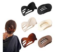 pclapora 6 Pezzi Pinze per Capelli, Mollettone Capelli Donna, Antiscivolo Mollettoni in Plastica Morsetto, Pinze per Capello Elegante per Capello Spessi, Regali per Donne e Ragazze