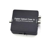 PCM DAC Digital to Analog Audio Converter Coaxial Optical Toslink to RCA L/R Adapter with 192kHz SPDIF Input for TV PS5