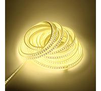 pcning SMD 5730 Striscia LED 10 metri 220V Senza Trasformatore IP67 Impermeabile Strip Light con Spina Bianco 4000K 10m (Bianco, 10)