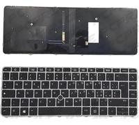 Pcprice® Tastiera Italiana Compatibile con HP per Notebook Elitebook 745 G2, 745 G3, 745 G4, 840 G3, 840 G4, 850 G3 retroilluminata >>VERIFICARE COMPATIBILITà PRIMA DI ACQUISTARE<<<
