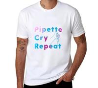PCR Pipette Cry Repeat T-Shirt White S