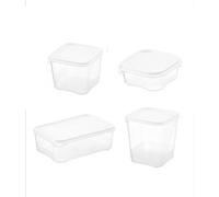 Pcs Kitchen Fridge Multi-Size Crisper Box Fruit & Vegetable Antipolvere Sealed Storage Box per Freezer Room Storage Box-16262