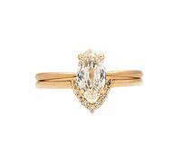 Pcs/Set Fashion Oval Rhinestone Engagement Wedding Finger Ring Jewelry Gift For Women Nice processing