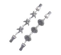 PCS Star Shell Shape Cardigan Clips Beach Sweaters Women Sterling Plated for Sweater Vest Blouse Shawl