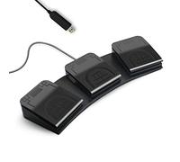 PCsensor Interruttore a pedale USB Tripla 3 Pedale Video Gioco Personalizzato PC Tastiera Multimedia Chiave per PC Computer (Stock USA) Interruttore Ottico)